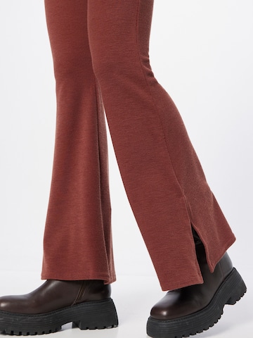 Nasty Gal Flared Pants in Brown