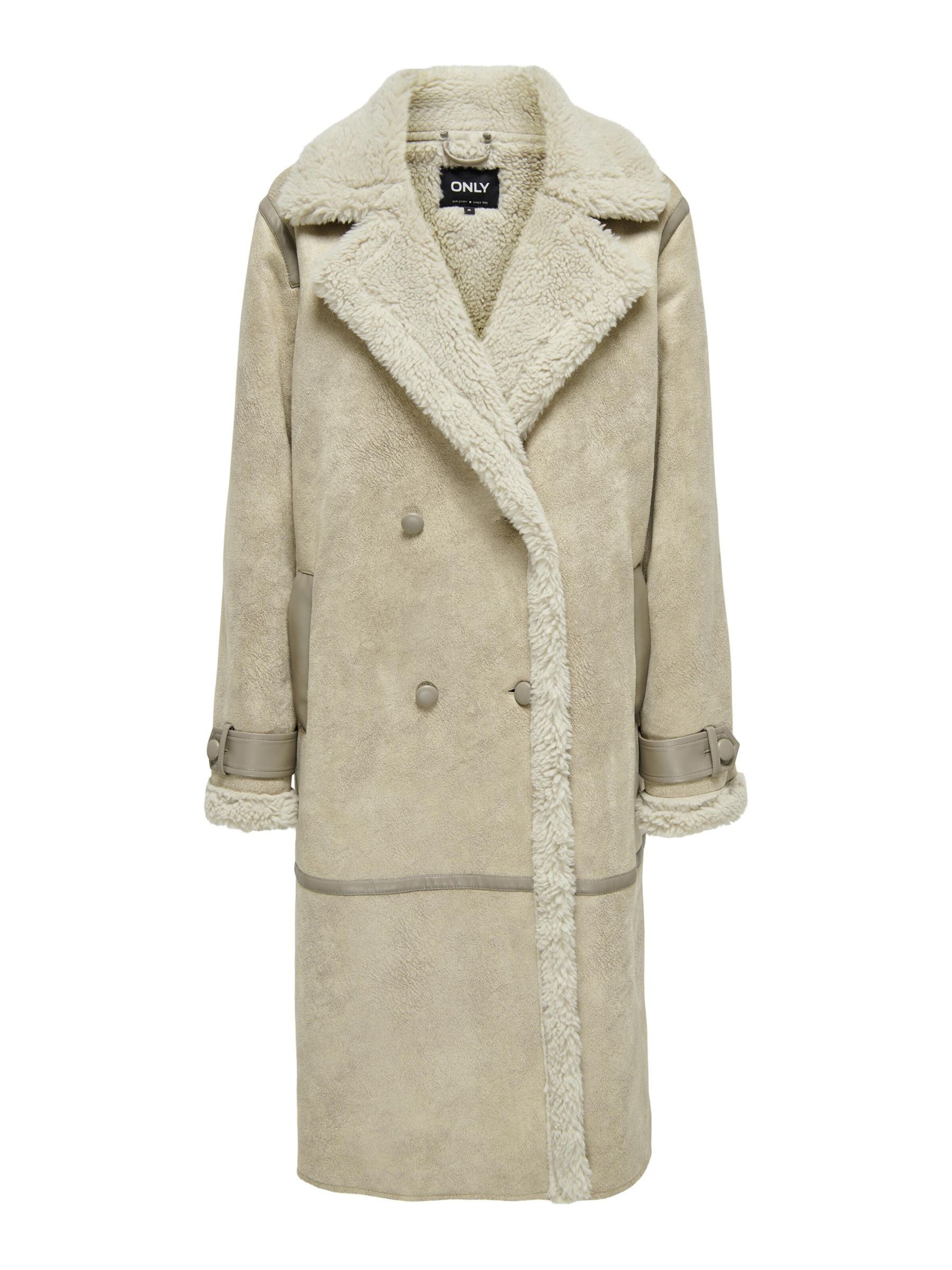 Cappotto di mezza stagione 'Sherpa' di ONLY in beige: frontale