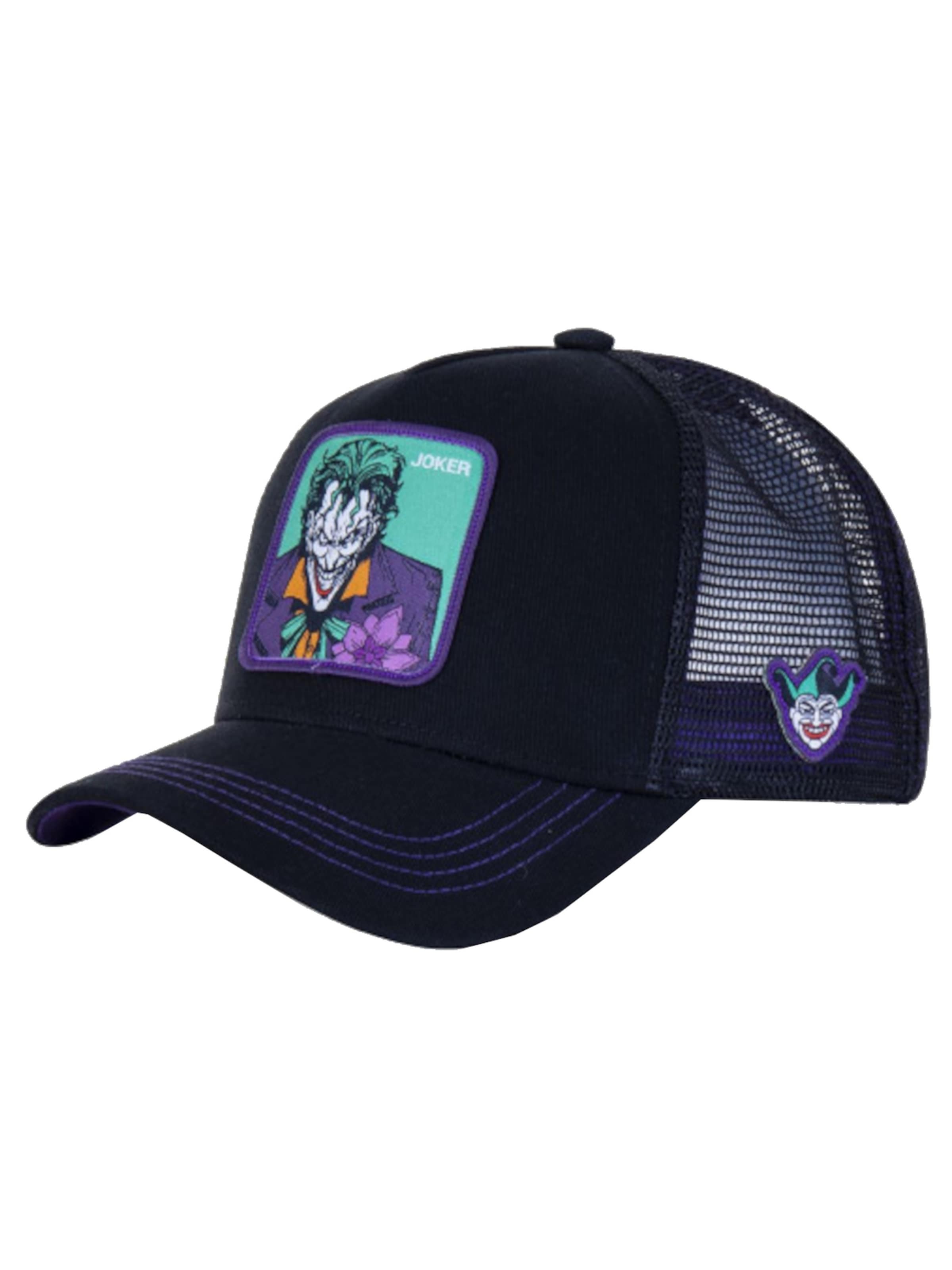 Capslab Cap 'DC Comics Joker' in Black: front
