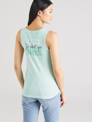 Soccx Top in Green: front