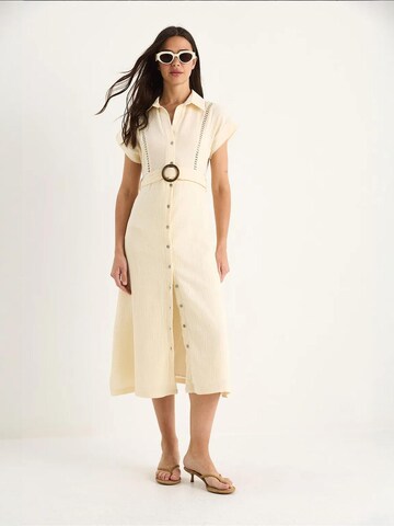 Robe-chemise Bianco Lucci en beige