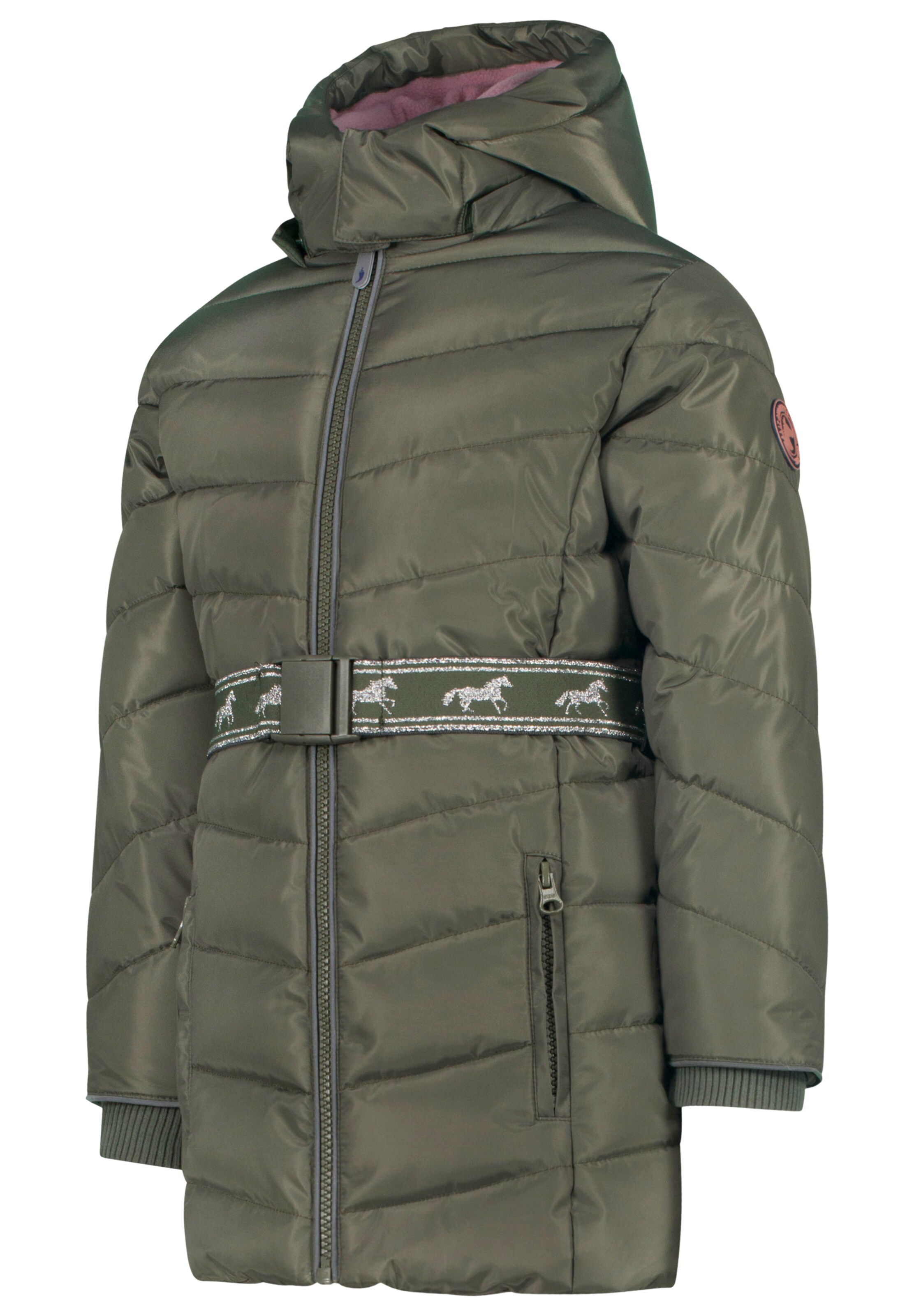 SALT AND PEPPER Coat in Green