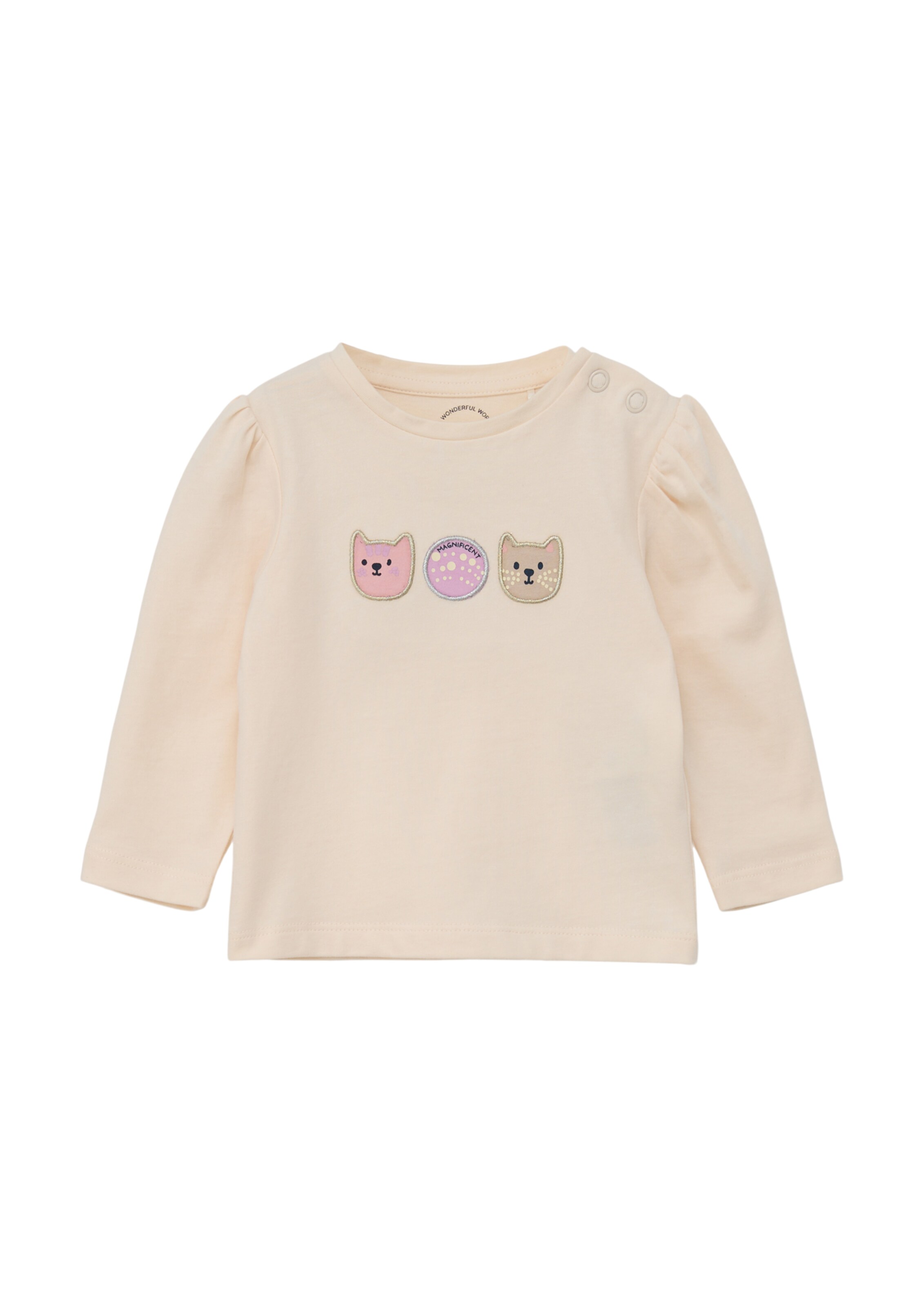 T-Shirt s.Oliver en beige : devant