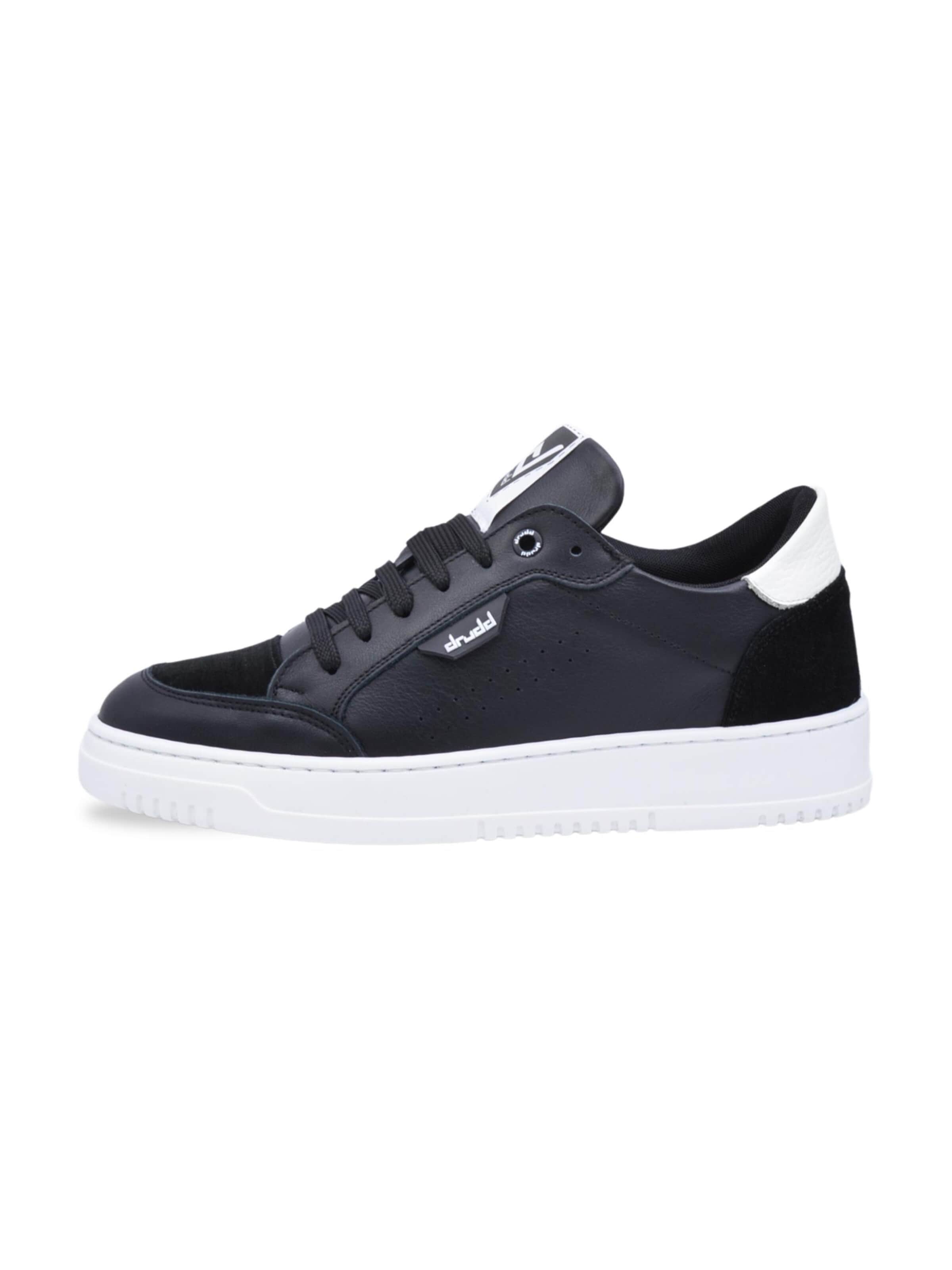 DRUDD Sneakers laag 'D-310-leather' in Zwart: voorkant