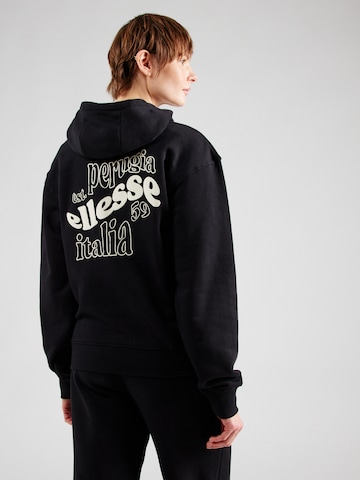 ELLESSESweater majica 'Doppiaz' - crna boja: prednji dio