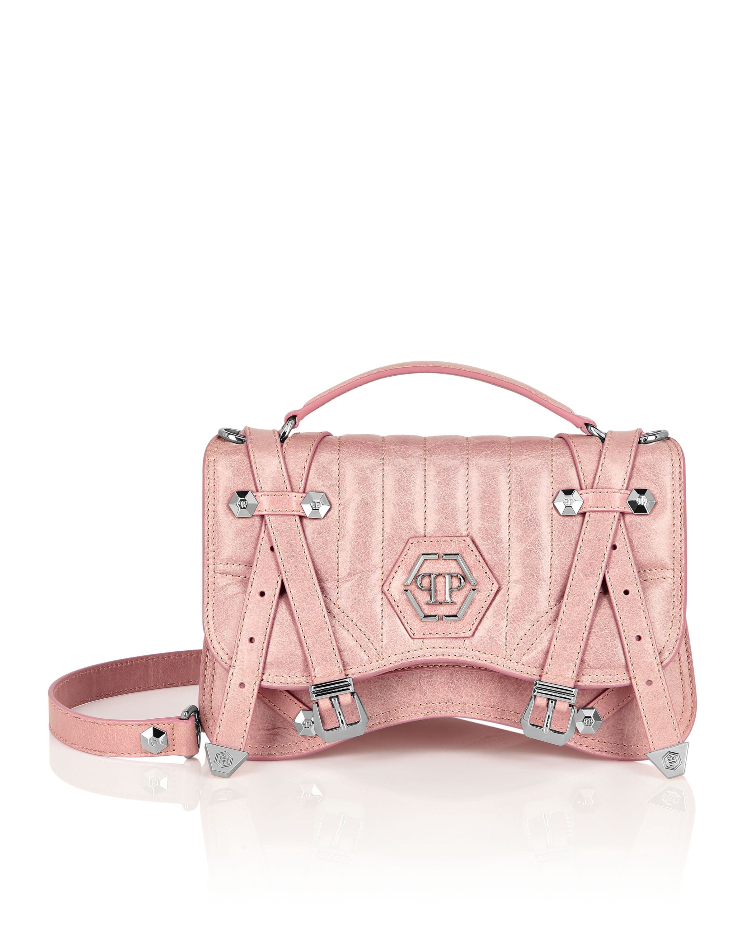 Philipp Plein Handbag in Pink: front