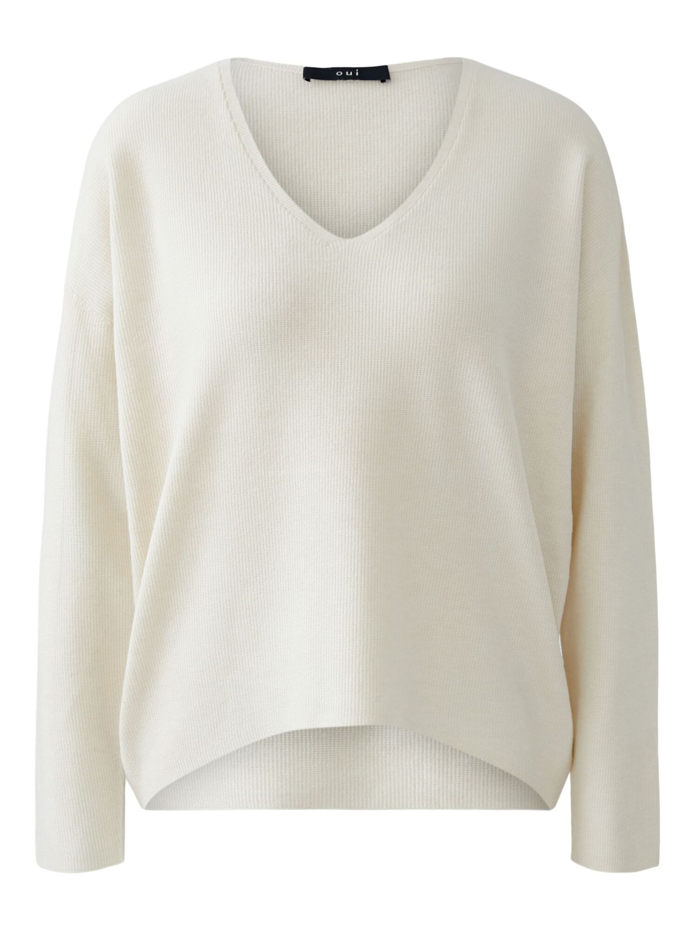 OUI Pullover 'FREYJA' in Weiß: Vorderseite