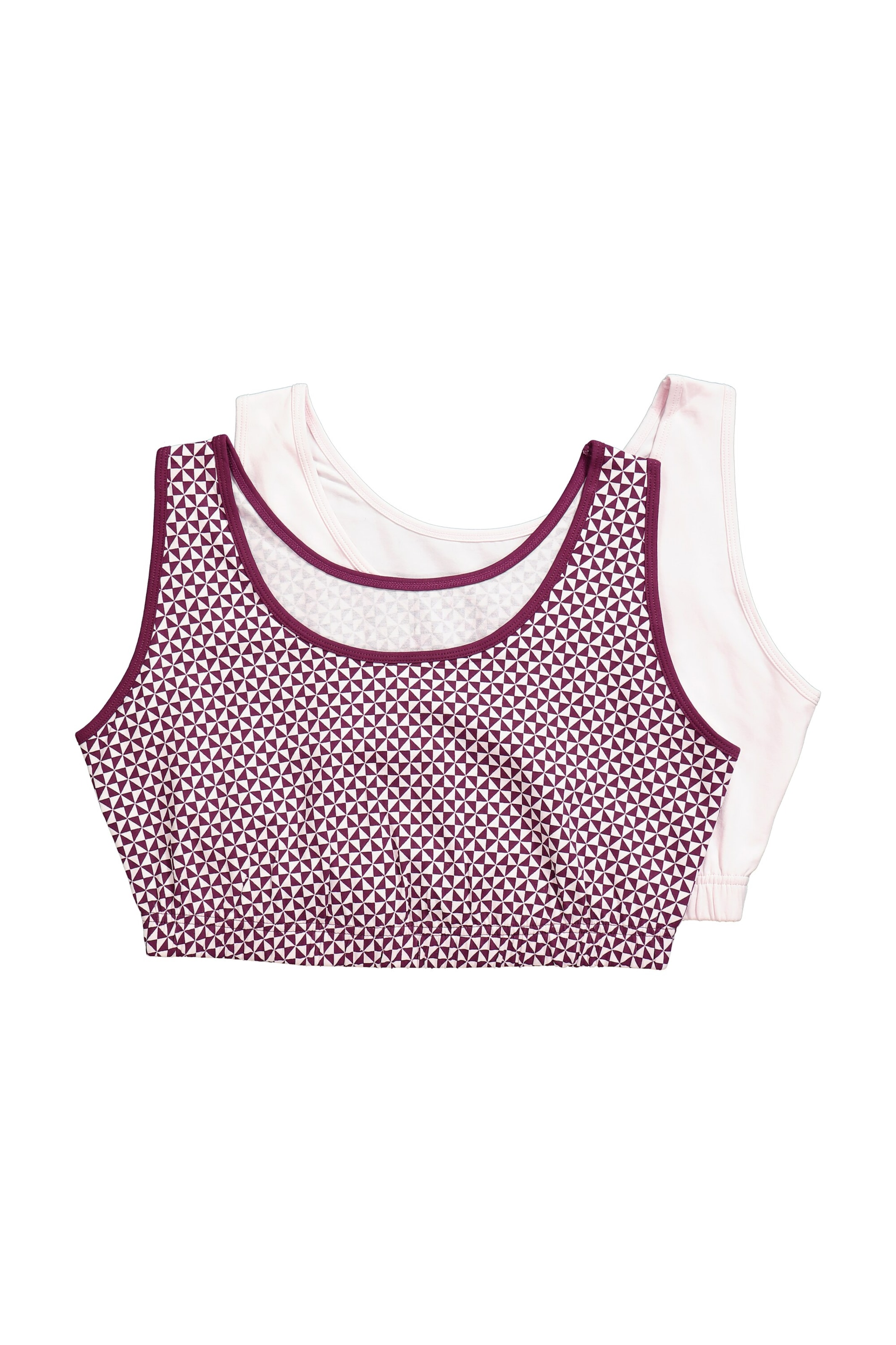 Ulla Popken Bralette Bra in Pink: front