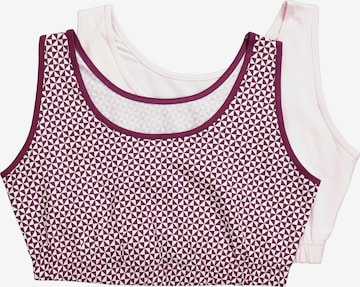 Ulla Popken Bralette Bra in Pink: front
