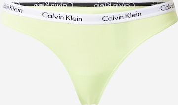 Calvin Klein Underwear String bugyik 'CAROUSEL' - zöld: elől