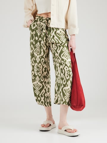 Hailys Loose fit Pleat-Front Pants 'Ci44ra' in Green: front