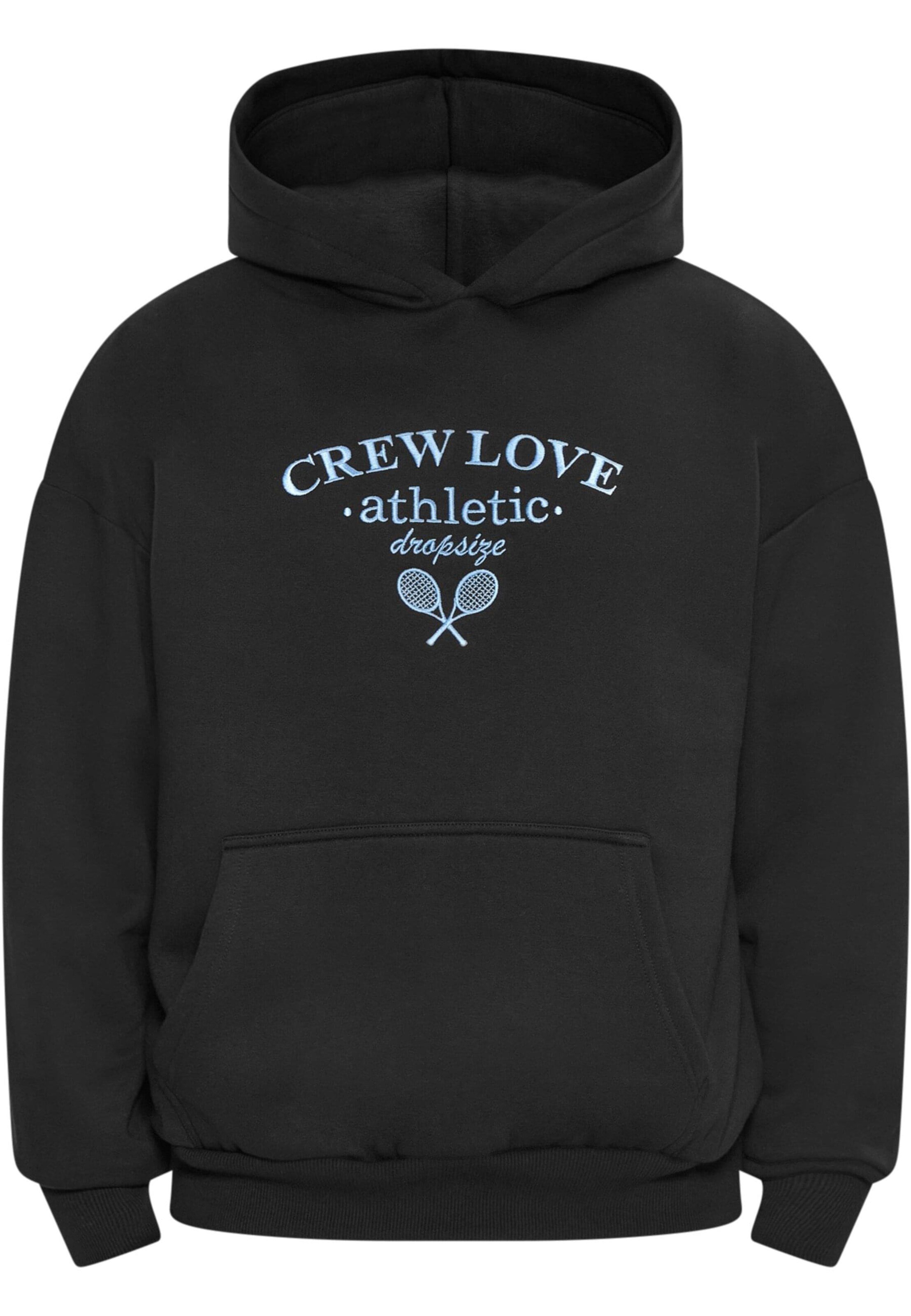 Dropsize - Sweatshirt 'Athletic' em preto: frente