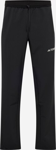 ADIDAS TERREX regular Παντελόνι φόρμας 'Terrex Liteflex Hiking Bottoms' σε μαύρο: μπροστά