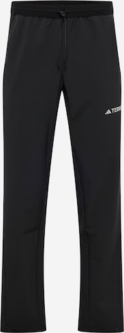 ADIDAS TERREX regular Παντελόνι πεζοπορίας σε μαύρο: μπροστά