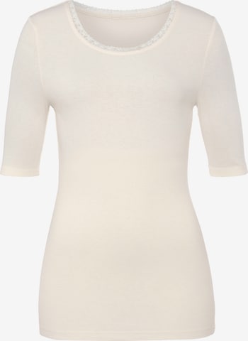 LASCANA T-shirt i beige: framsida