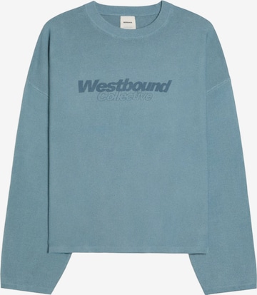 Felpa di Bershka in blu: frontale