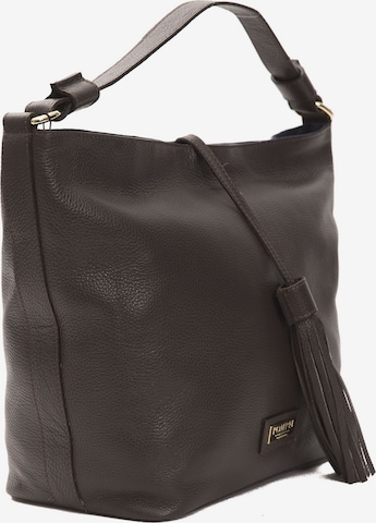 Sac bandoulière Donatella Pompei en marron : devant