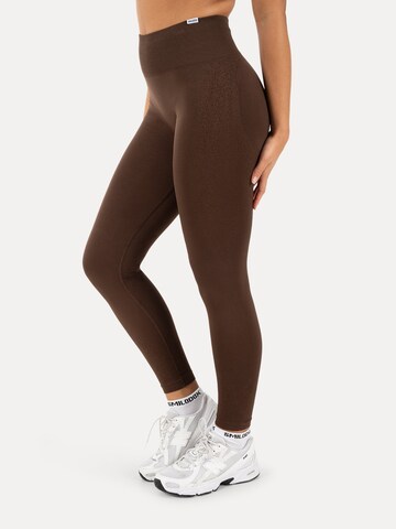 Smilodox Skinny Leggings in Bruin