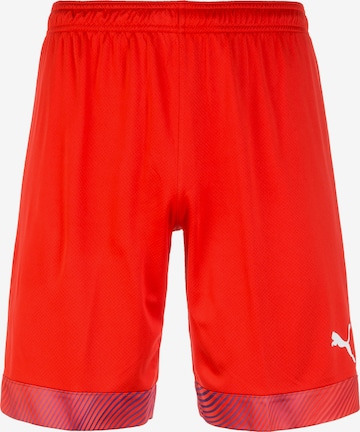 PUMA Regular Workout Pants 'Cup' in Red: front