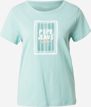 Pepe Jeans Тениска в синьо: отпред