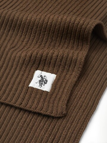 U.S. POLO ASSN. Sjaal ' UUGabi ' in Bruin: voorkant