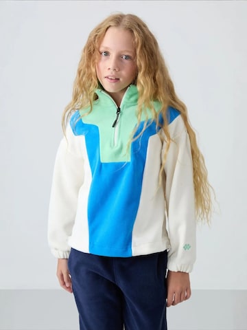 Sweat-shirt 'TOMMY Unisex Jugend-Oversize Color-Blocked Sweatshirt' Tommy Life en mélange de couleurs
