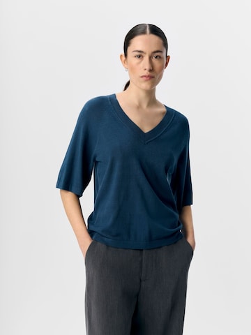 OBJECT Pullover 'OBJThess' in Blau: Vorderseite