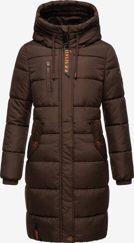 MARIKOO Winter Coat 'Yuikoo' in Brown: front