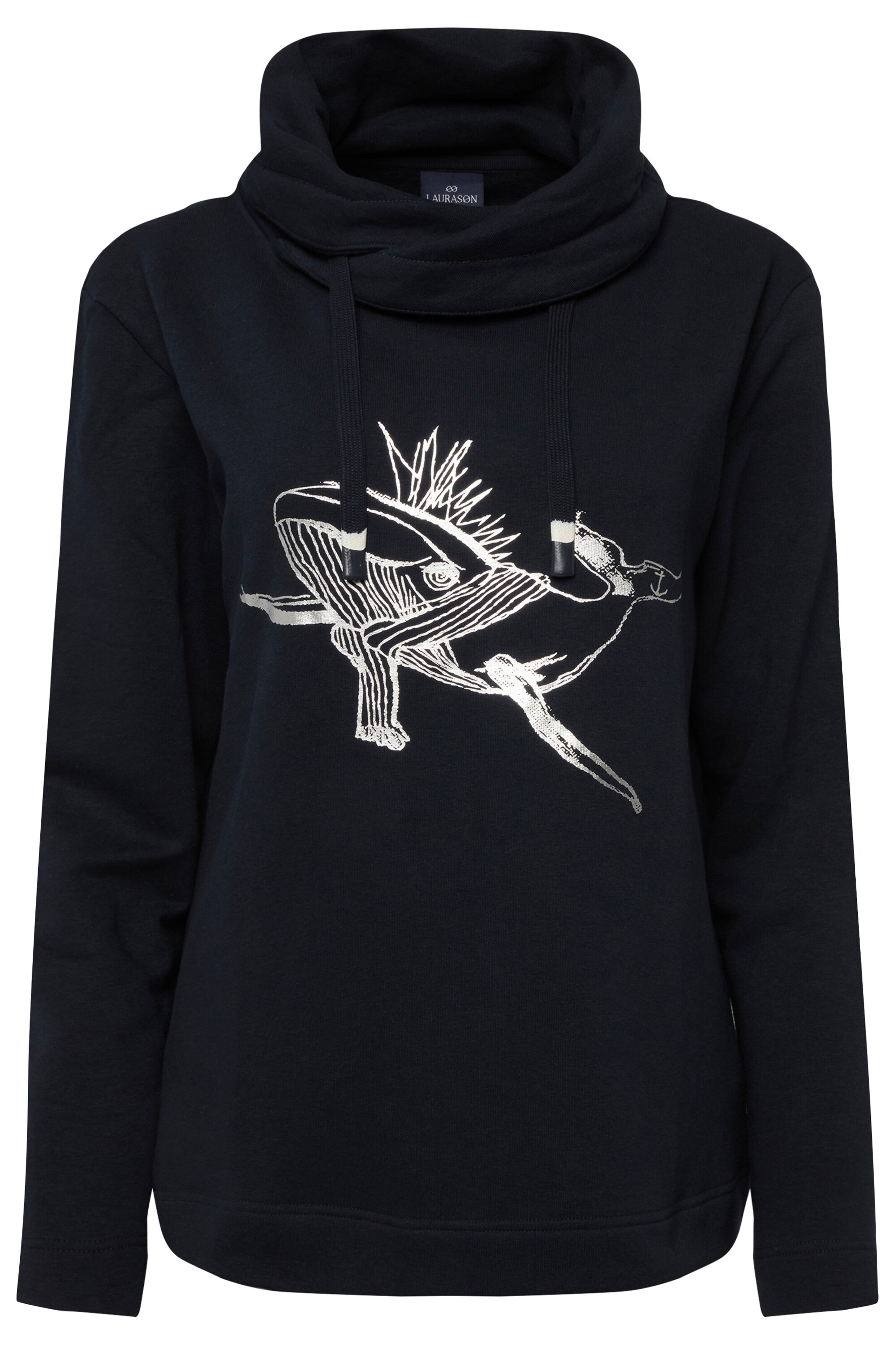 LAURASØN Sweatshirt in Blau: Vorderseite