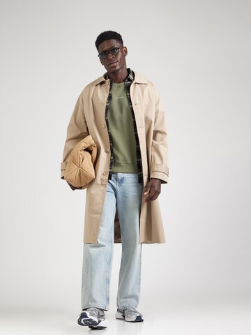 Pepe Jeans Zip-Up Hoodie in Green: front