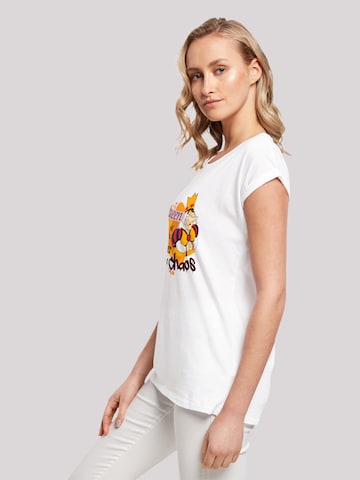 T-shirt 'Alice im Wunderland Queen Of Hearts' F4NT4STIC en blanc