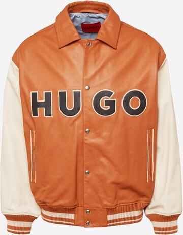HUGO Φθινοπωρινό και ανοιξιάτικο μπουφάν 'Luganos' σε πορτοκαλί: μπροστά
