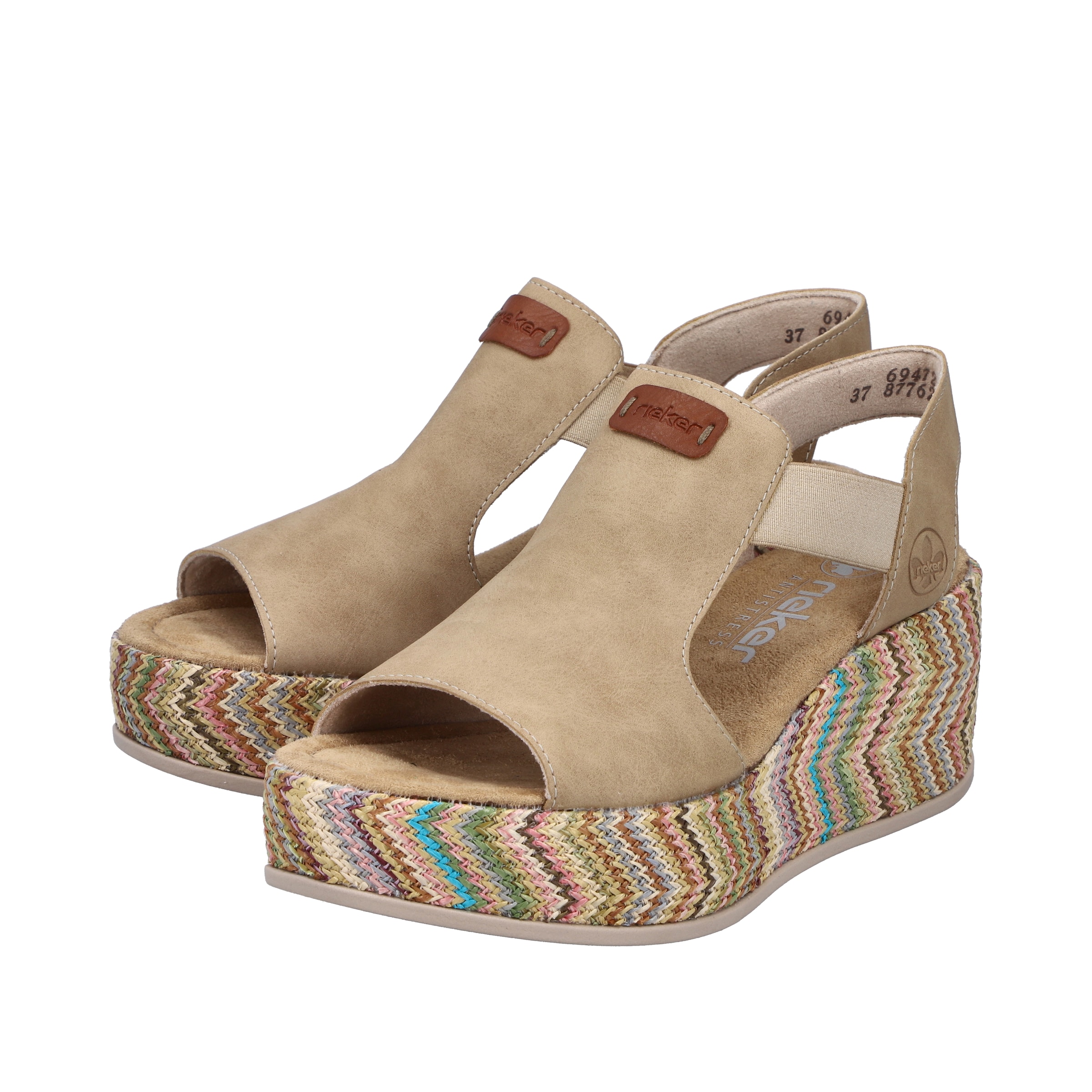 Rieker Keilsandaletten in Beige