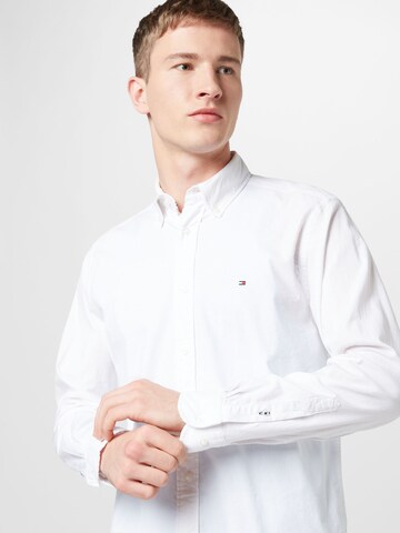 TOMMY HILFIGER Regular fit Button Up Shirt 'OXFORD' in White
