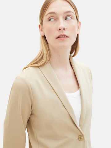 TOM TAILOR Blazer in Beige