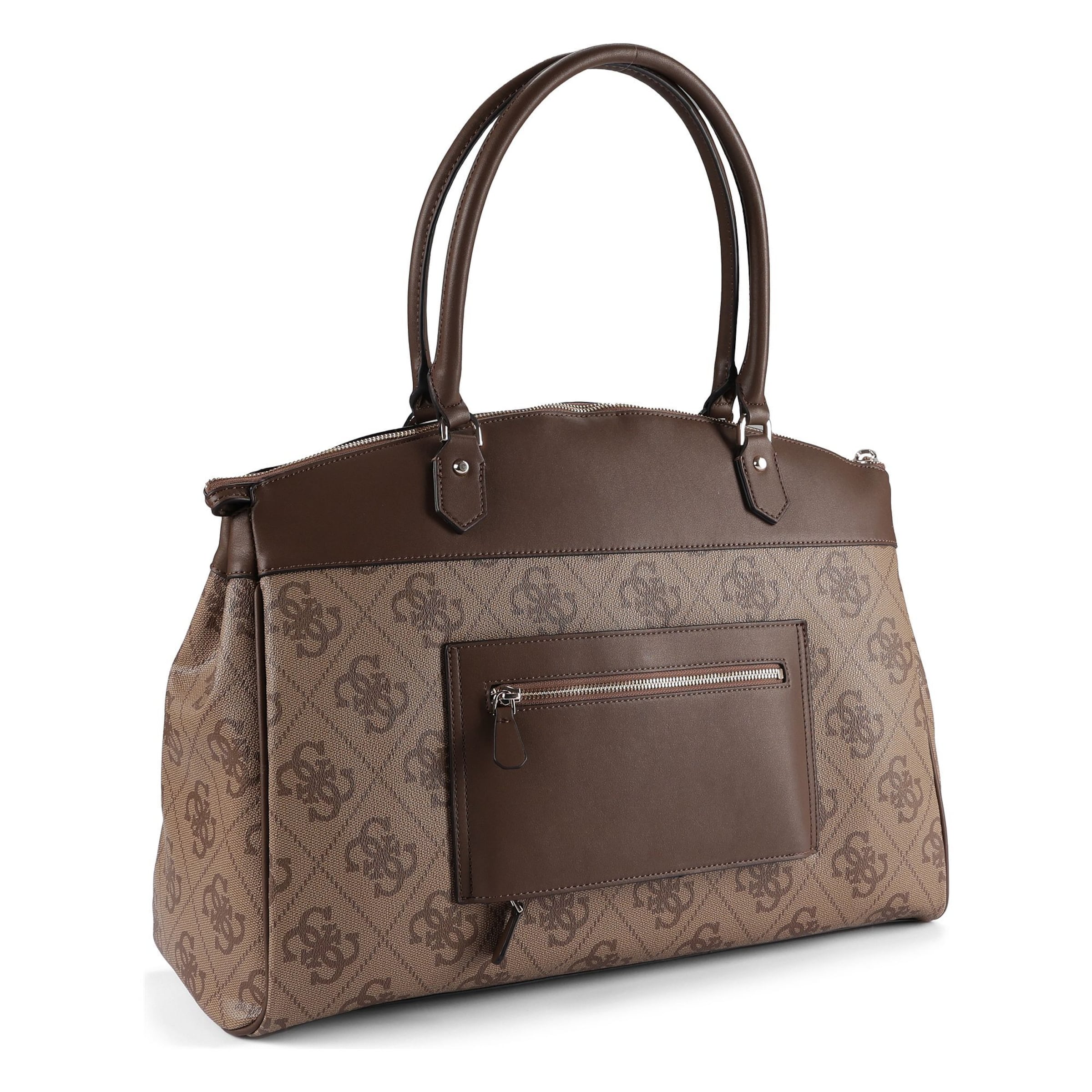 GUESS Schultertasche 'Berta' in Braun