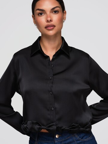 Camicia da donna di Ombre in nero