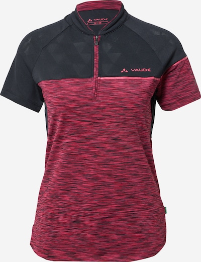 VAUDE Funktionsbluse 'Altissimo' i hindbær / grenadine / sort, Produktvisning