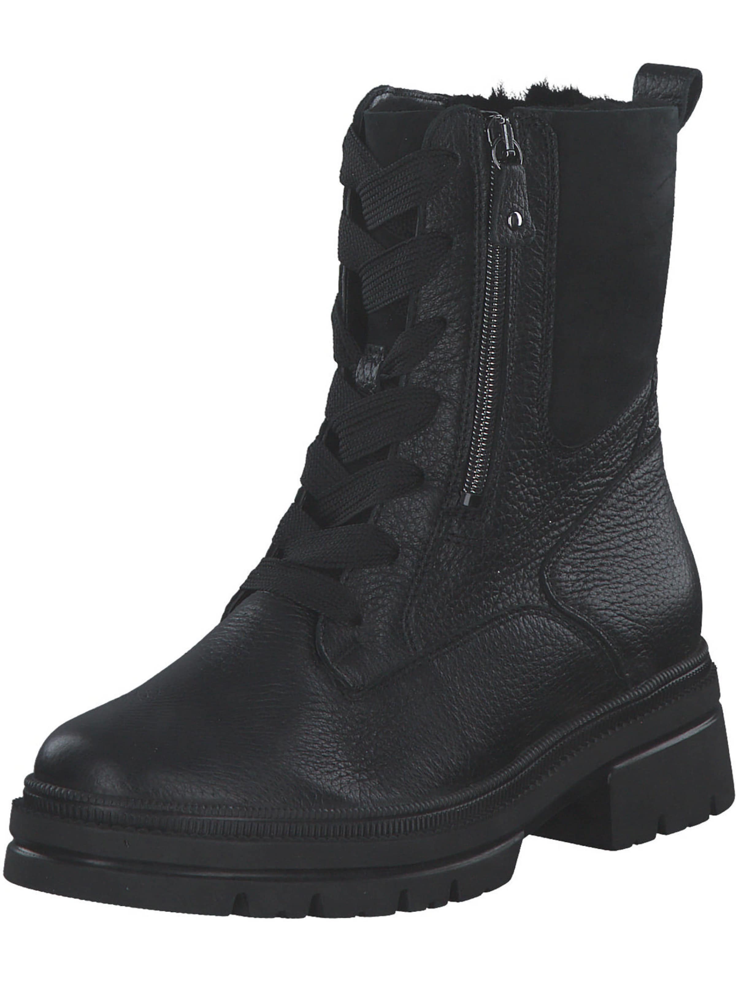 WALDLÄUFER Schnürstiefelette 'Amara' in Schwarz: Vorderseite