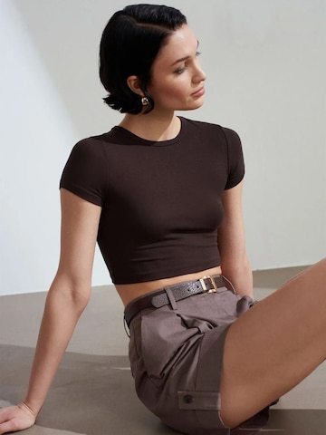 T-shirt Dilvin en marron