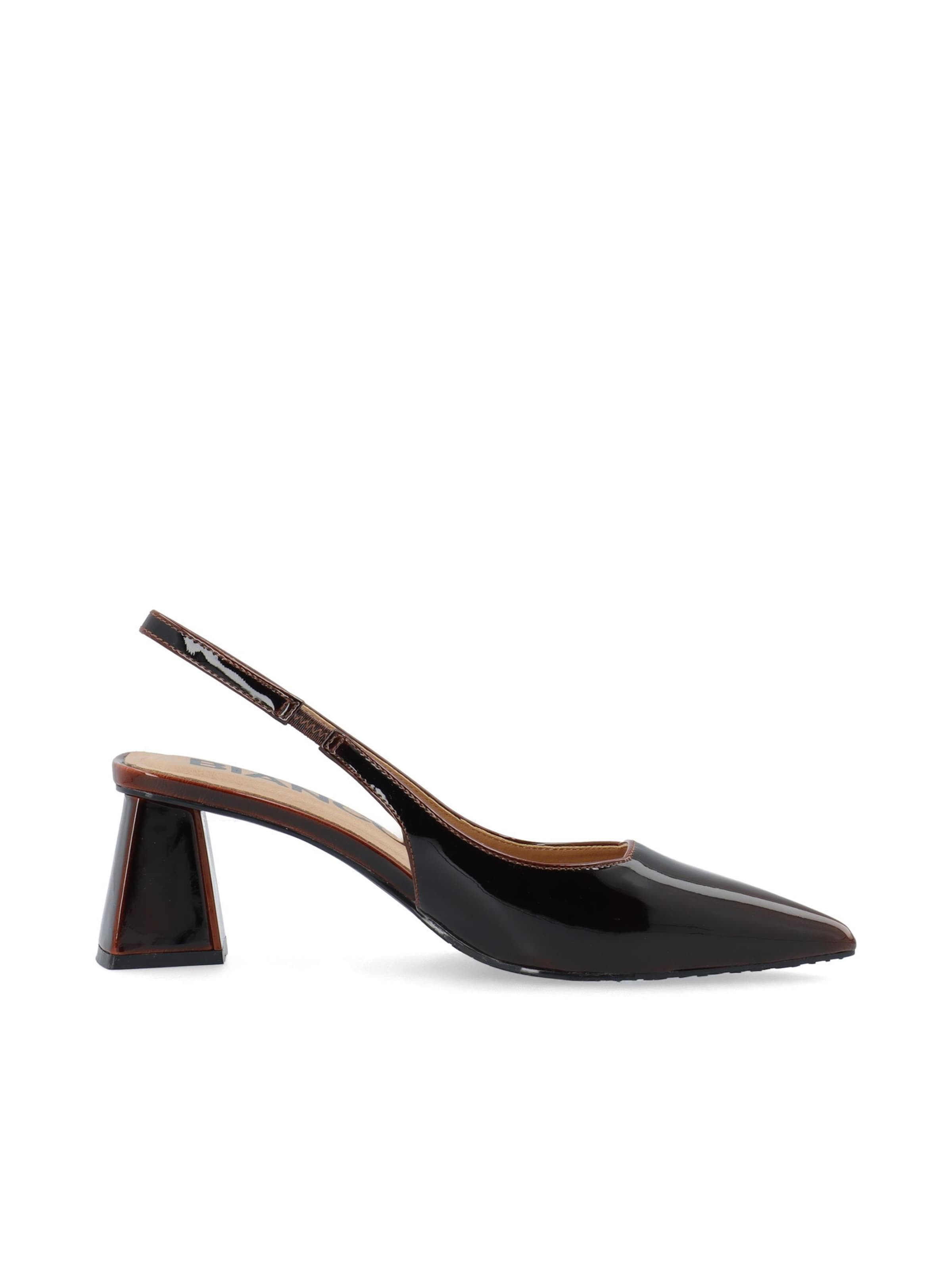 Décolleté sling 'MARALYN' di Bianco in marrone