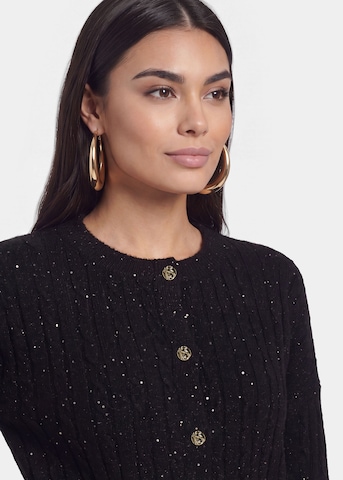 faina Gebreid vest in Zwart