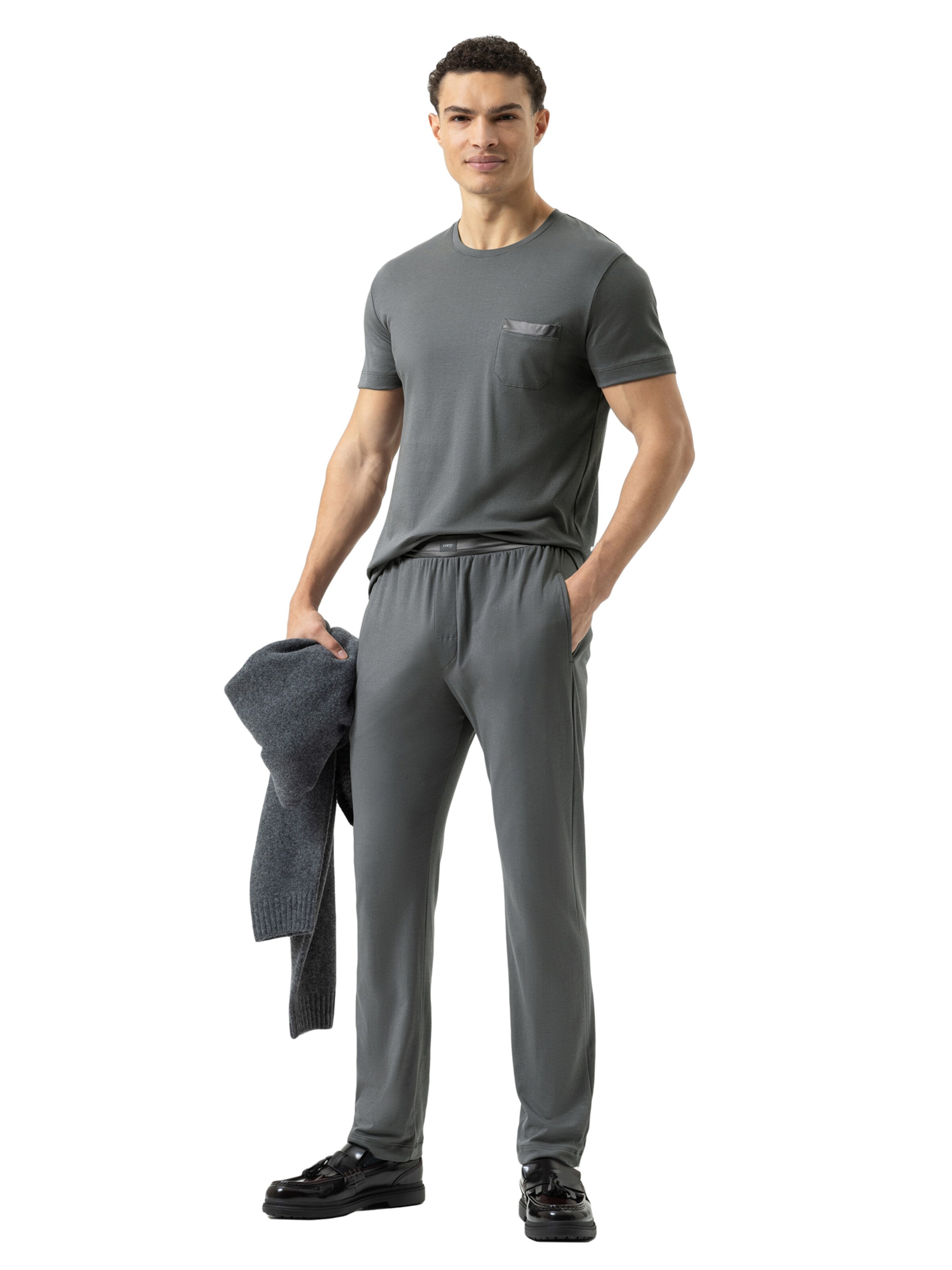 Mey Pyjamabroek 'Aarhus' in Grijs