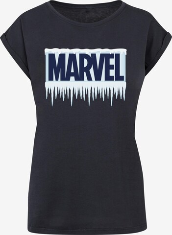 ABSOLUTE CULT T-Shirt 'Marvel - Icicle' in Blau: predná strana