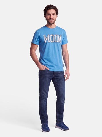 salzhaut Shirt 'Diek - Moin' in Blue: front