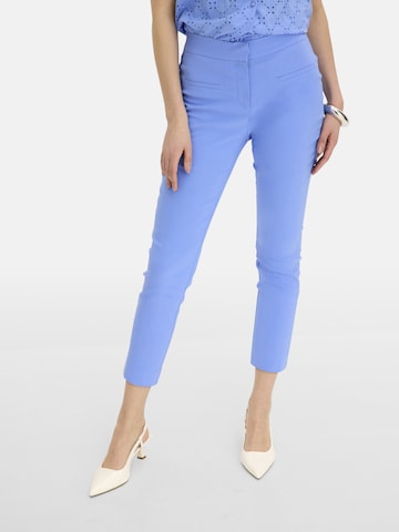bonprix Slimfit Broek in Blauw: voorkant