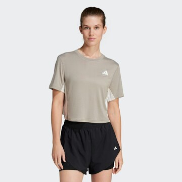 ADIDAS PERFORMANCE - Camiseta funcional 'Essentials' en beige: frente