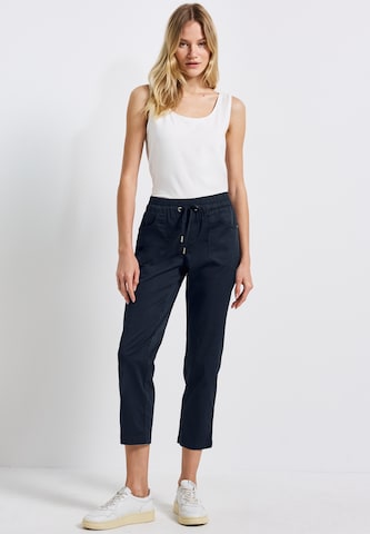 STREET ONE Slimfit Hose in Blau