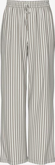 Pantaloni 'PCNYA' PIECES pe gri / alb, Vizualizare produs