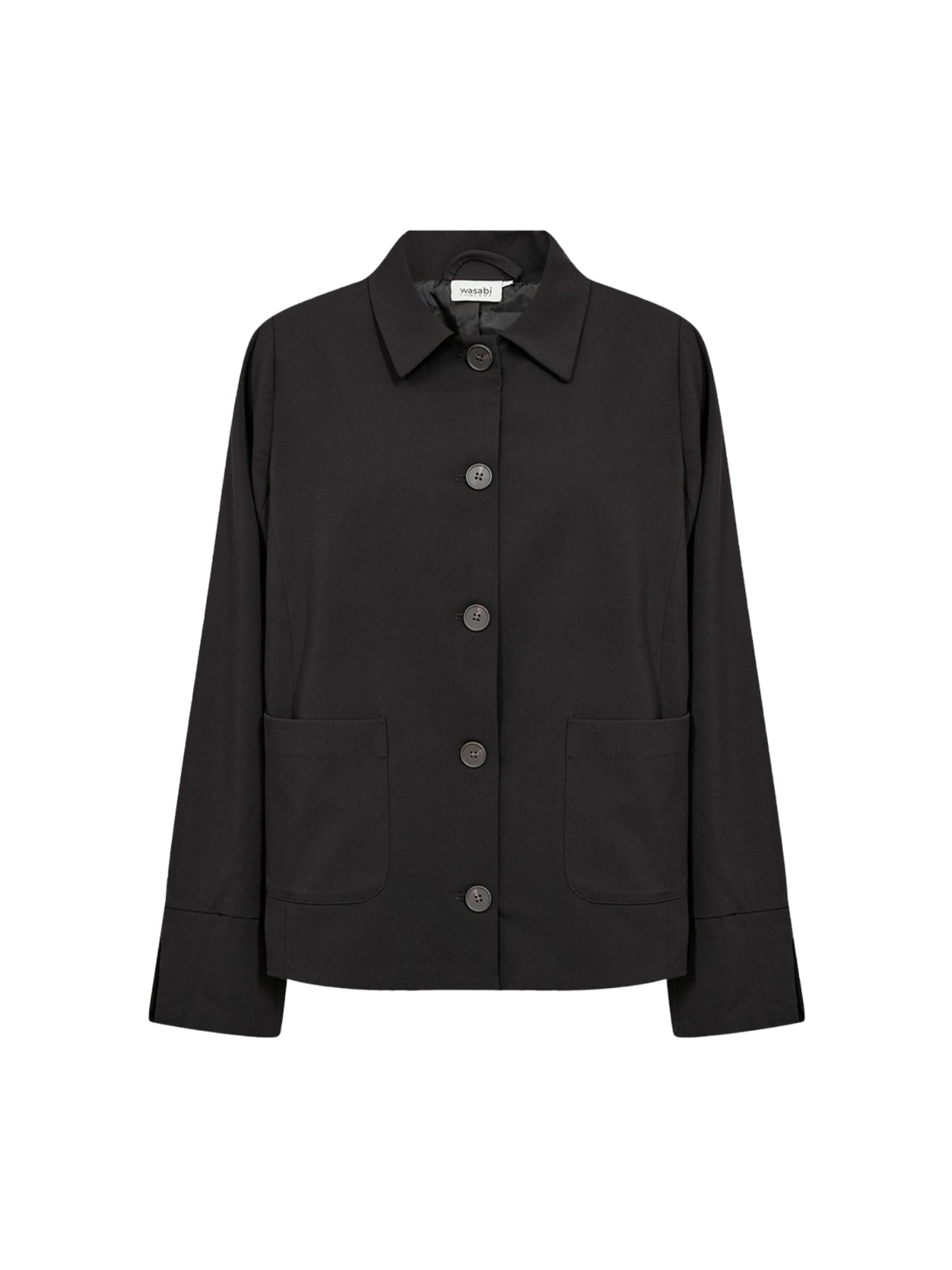 Wasabi Concept Välikausitakki ' WA-SALLY 1 ' värissä musta: etupuoli